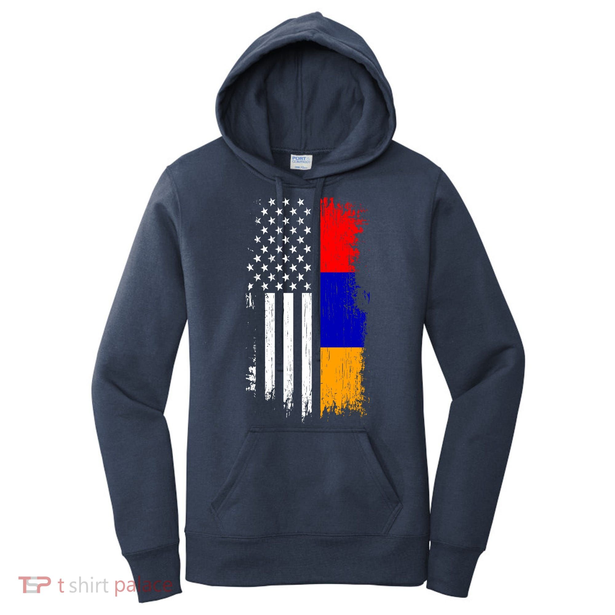 Armenian American Flag T Pride Armenia Usa Tees Women's Hoodie