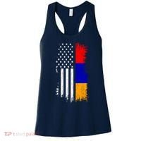 Armenian American Flag T Pride Armenia Usa Tees Women's Tank Top thumb 0