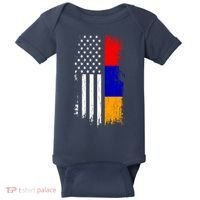 Armenian American Flag T Pride Armenia Usa Tees Baby Bodysuit thumb 0