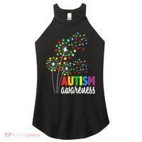 Autism Awareness Flower Autism Flower Women's Perfect Tri Rocker Tank thumb 0
