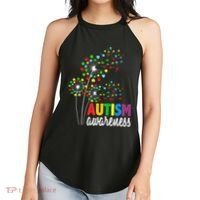 Autism Awareness Flower Autism Flower Women's Perfect Tri Rocker Tank thumb 2