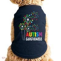 Autism Awareness Flower Autism Flower Doggie Tank thumb 0