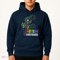 Autism Awareness Flower Autism Flower Hoodie thumb 2