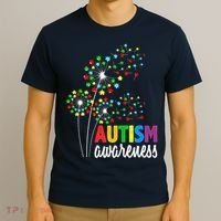 Autism Awareness Flower Autism Flower T-Shirt thumb 3