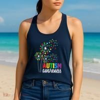 Autism Awareness Flower Autism Flower Women's Tank Top thumb 2