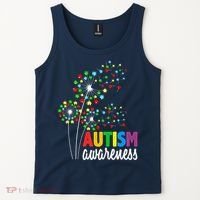 Autism Awareness Flower Autism Flower Tank Top thumb 2