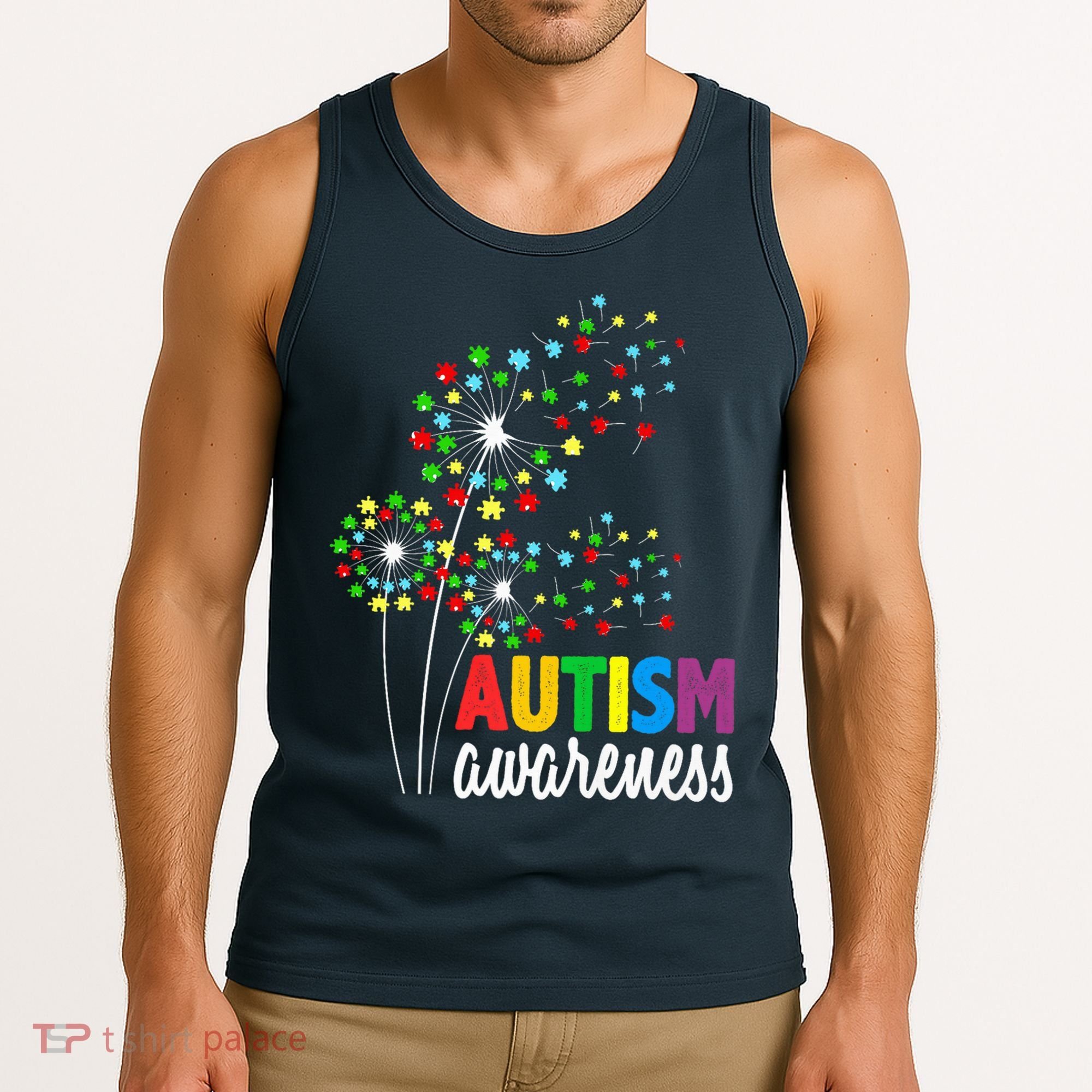 Autism Awareness Flower Autism Flower Tank Top