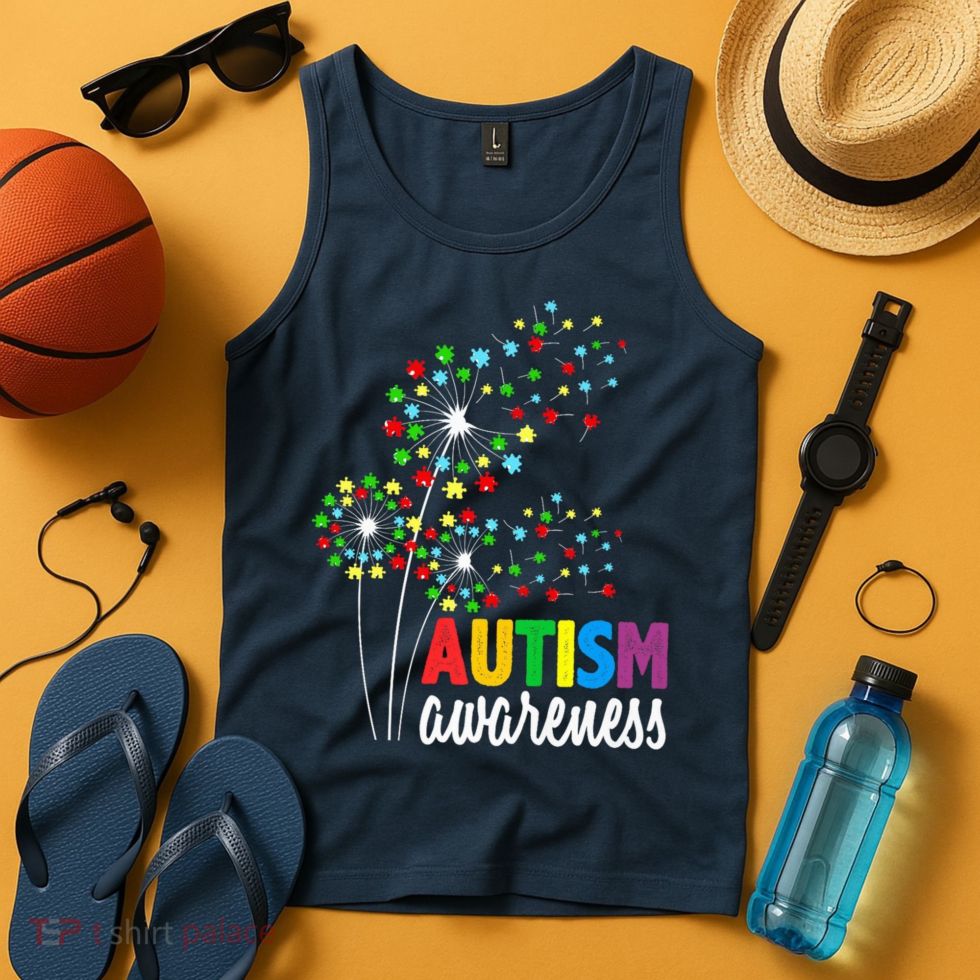 Autism Awareness Flower Autism Flower Tank Top