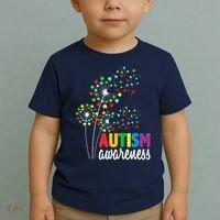 Autism Awareness Flower Autism Flower Toddler T-Shirt thumb 2
