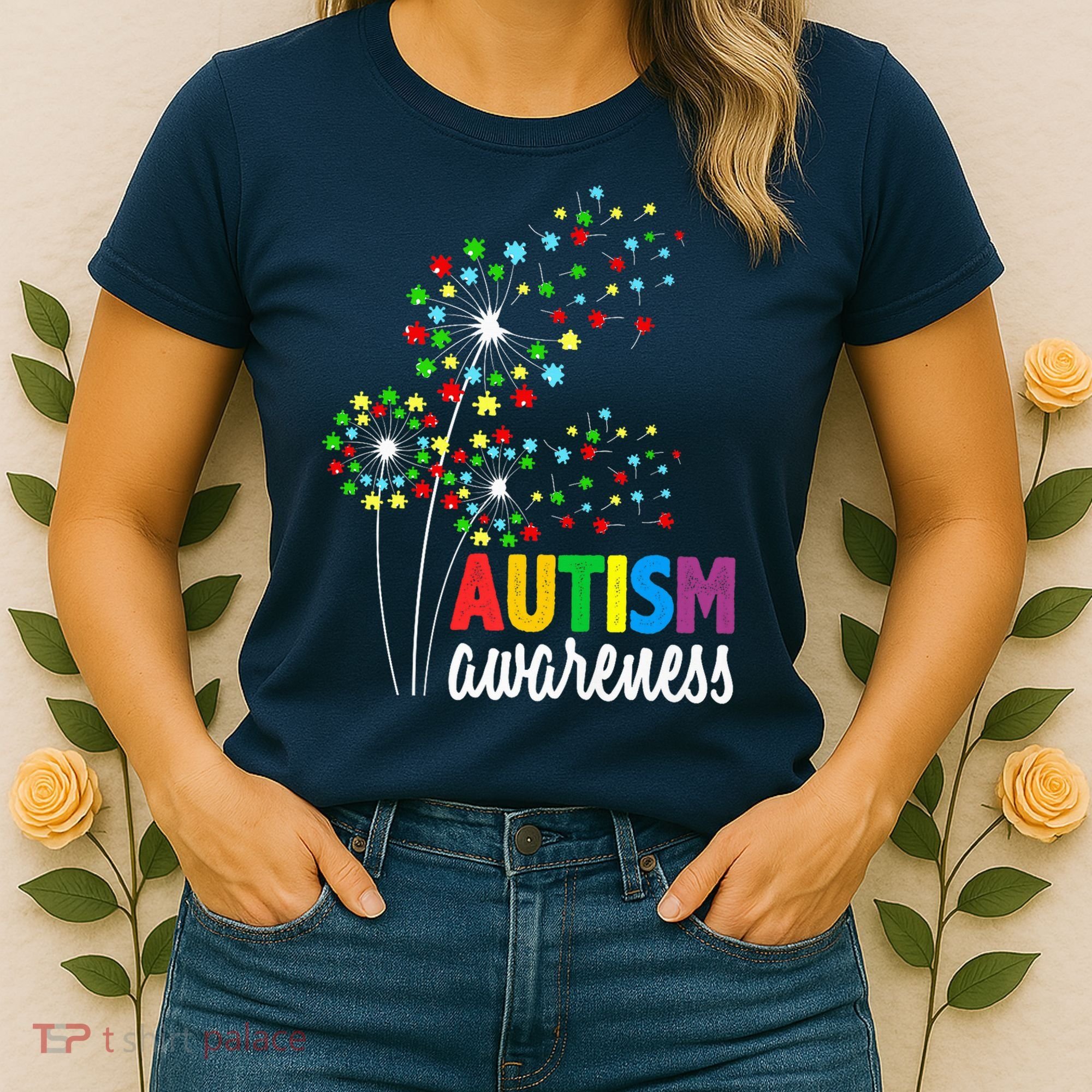 Autism Awareness Flower Autism Flower Women's T-Shirt