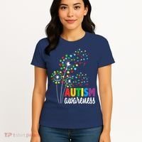 Autism Awareness Flower Autism Flower Women's T-Shirt thumb 4