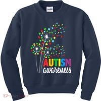 Autism Awareness Flower Autism Flower Kids Sweatshirt thumb 0