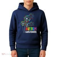 Autism Awareness Flower Autism Flower Kids Hoodie thumb 4
