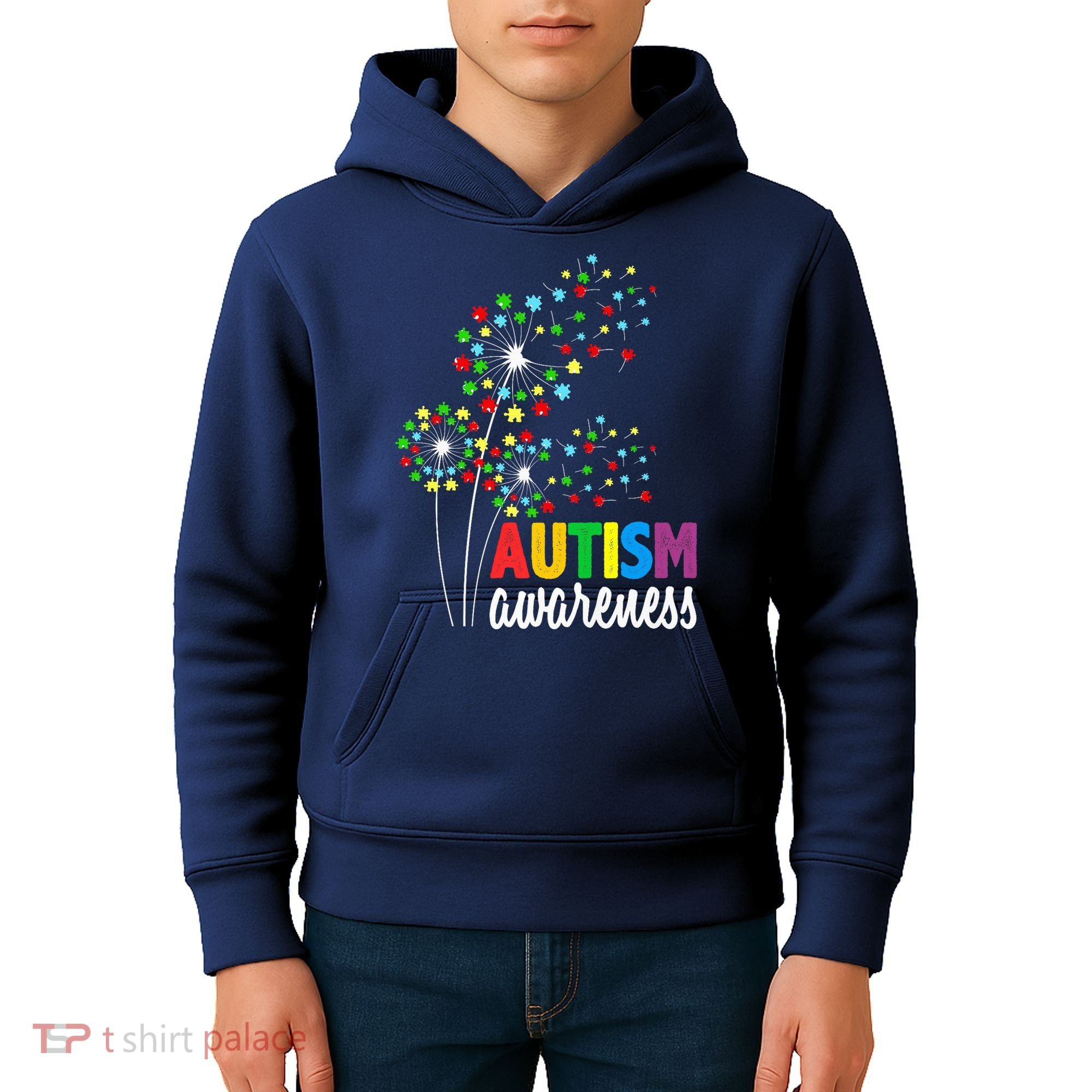 Autism Awareness Flower Autism Flower Kids Hoodie