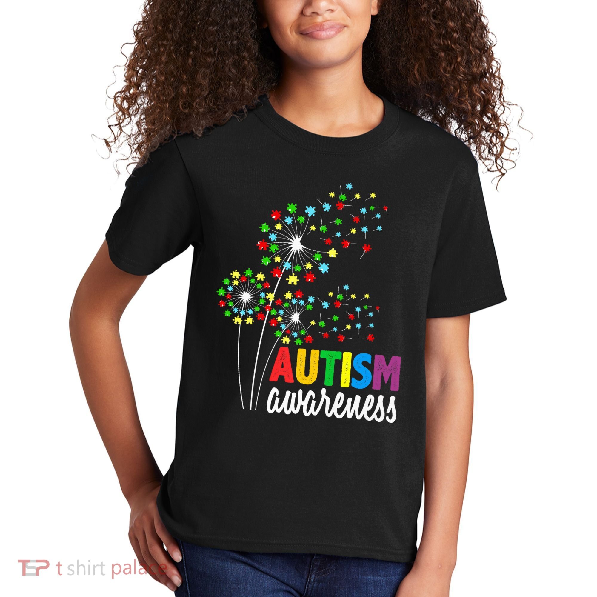 Autism Awareness Flower Autism Flower Kids T-Shirt
