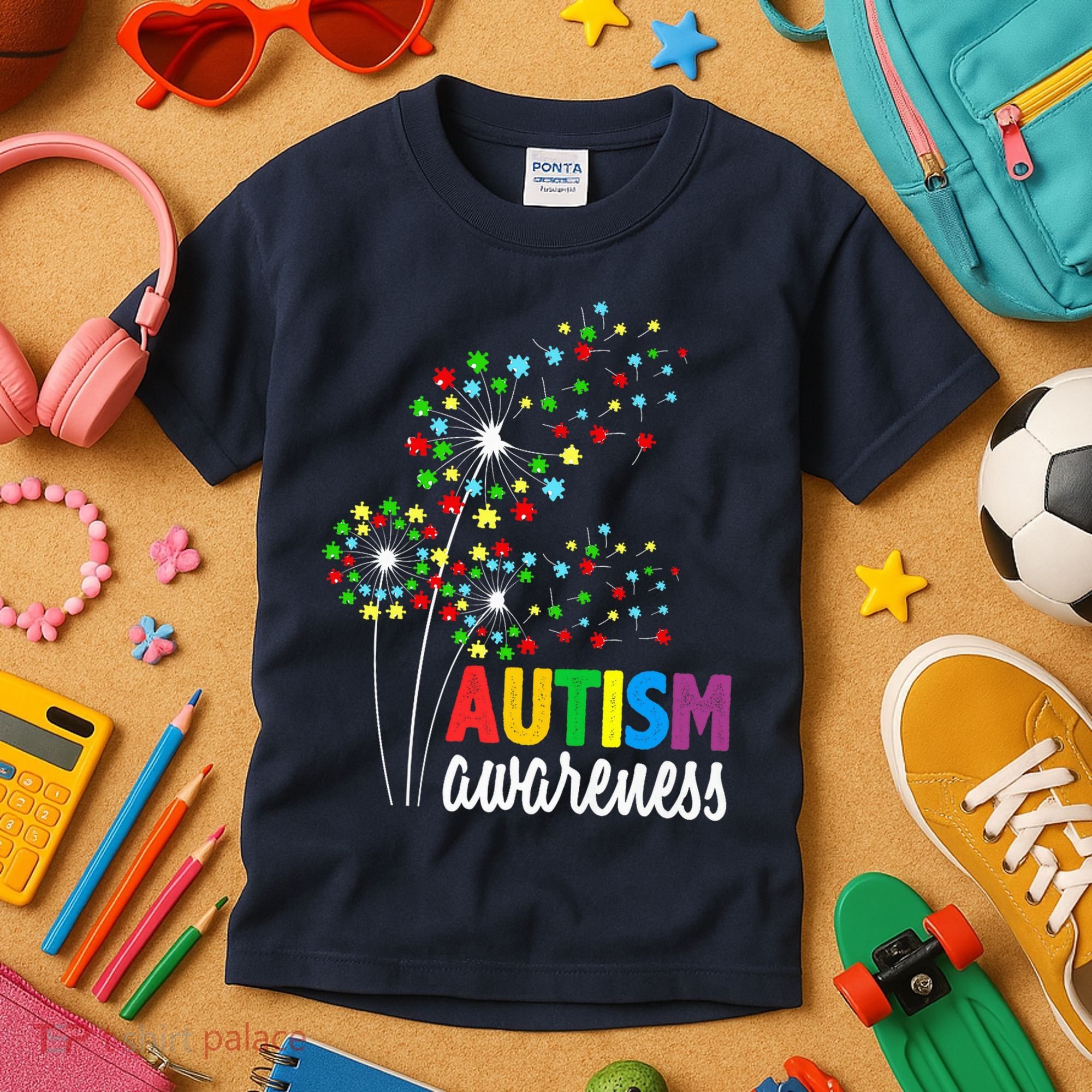 Autism Awareness Flower Autism Flower Kids T-Shirt