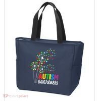 Autism Awareness Flower Autism Flower Tote Bag thumb 3