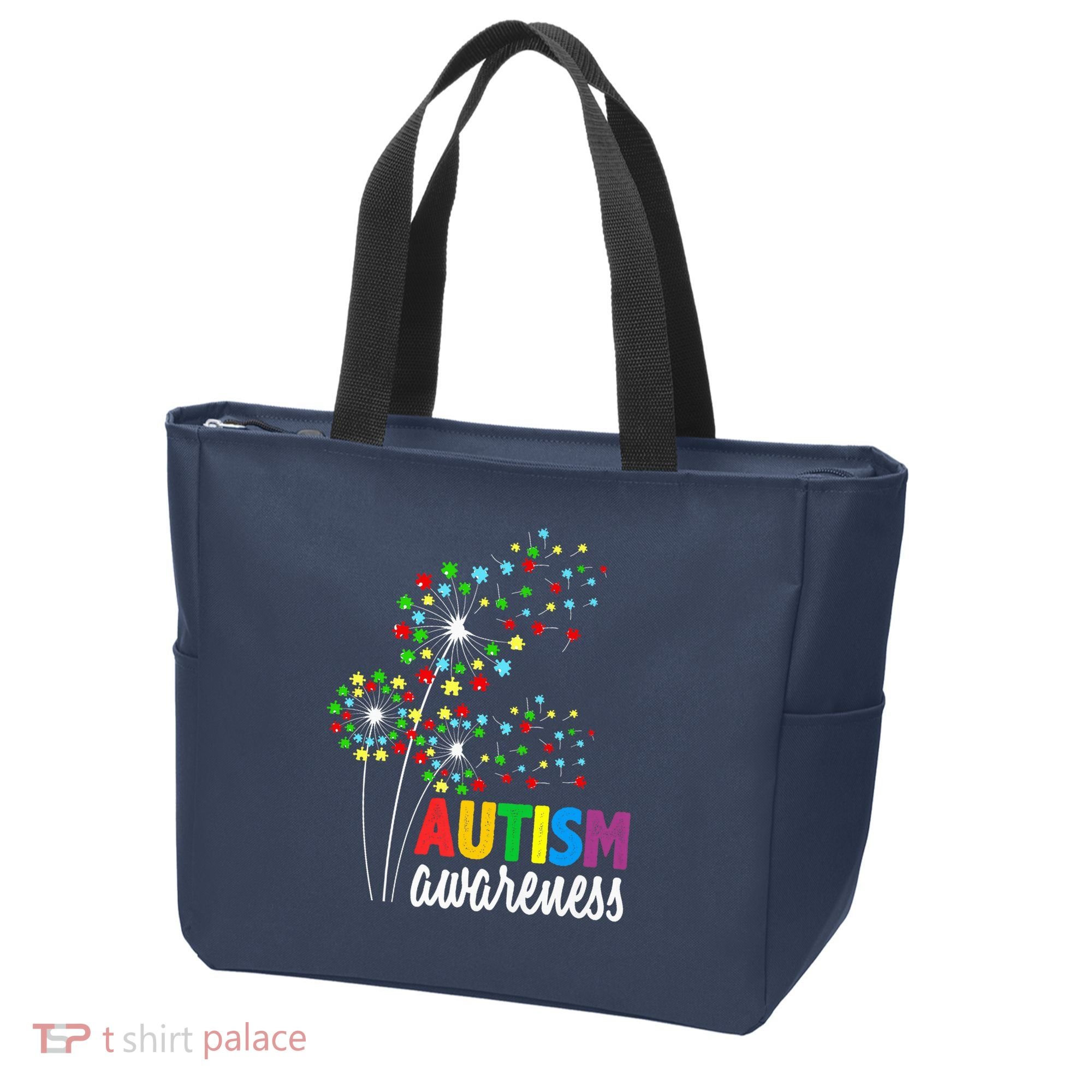 Autism Awareness Flower Autism Flower Tote Bag