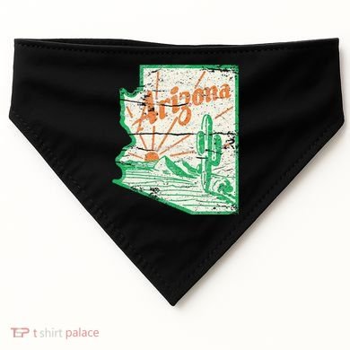 AZ Arizona Grand Canyon Cactus State Outdoors Activity Tee USA-Made Doggie Bandana