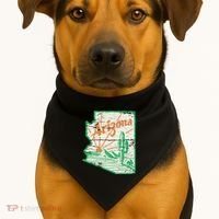 AZ Arizona Grand Canyon Cactus State Outdoors Activity Tee USA-Made Doggie Bandana thumb 1