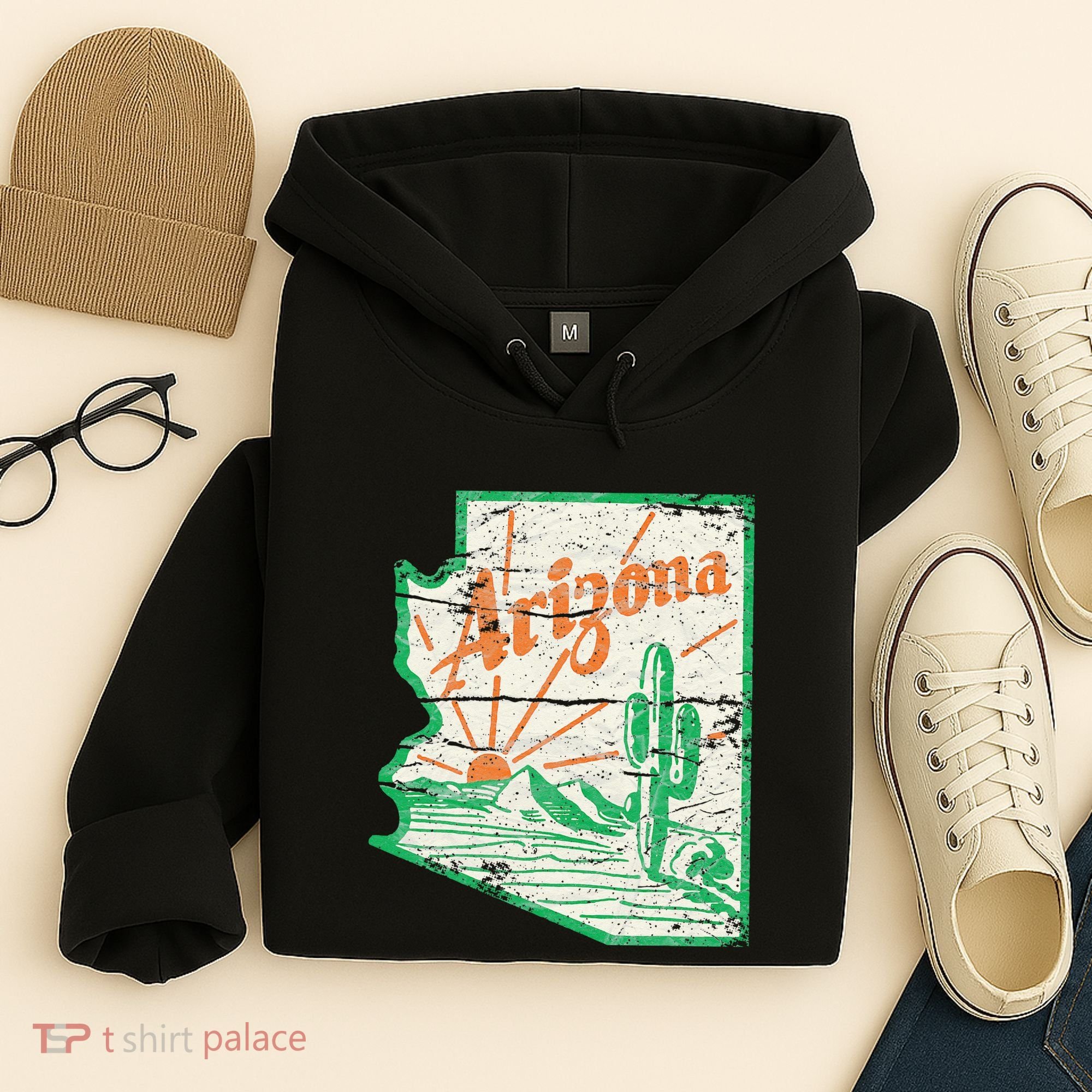 AZ Arizona Grand Canyon Cactus State Outdoors Activity Tee Hoodie