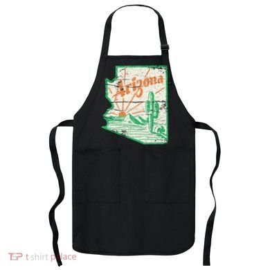 AZ Arizona Grand Canyon Cactus State Outdoors Activity Tee Apron