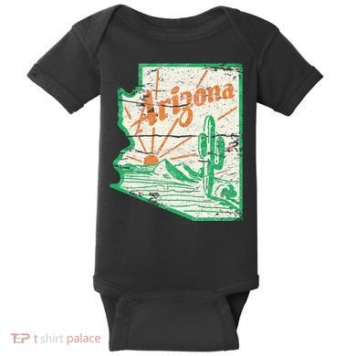 AZ Arizona Grand Canyon Cactus State Outdoors Activity Tee Baby Bodysuit