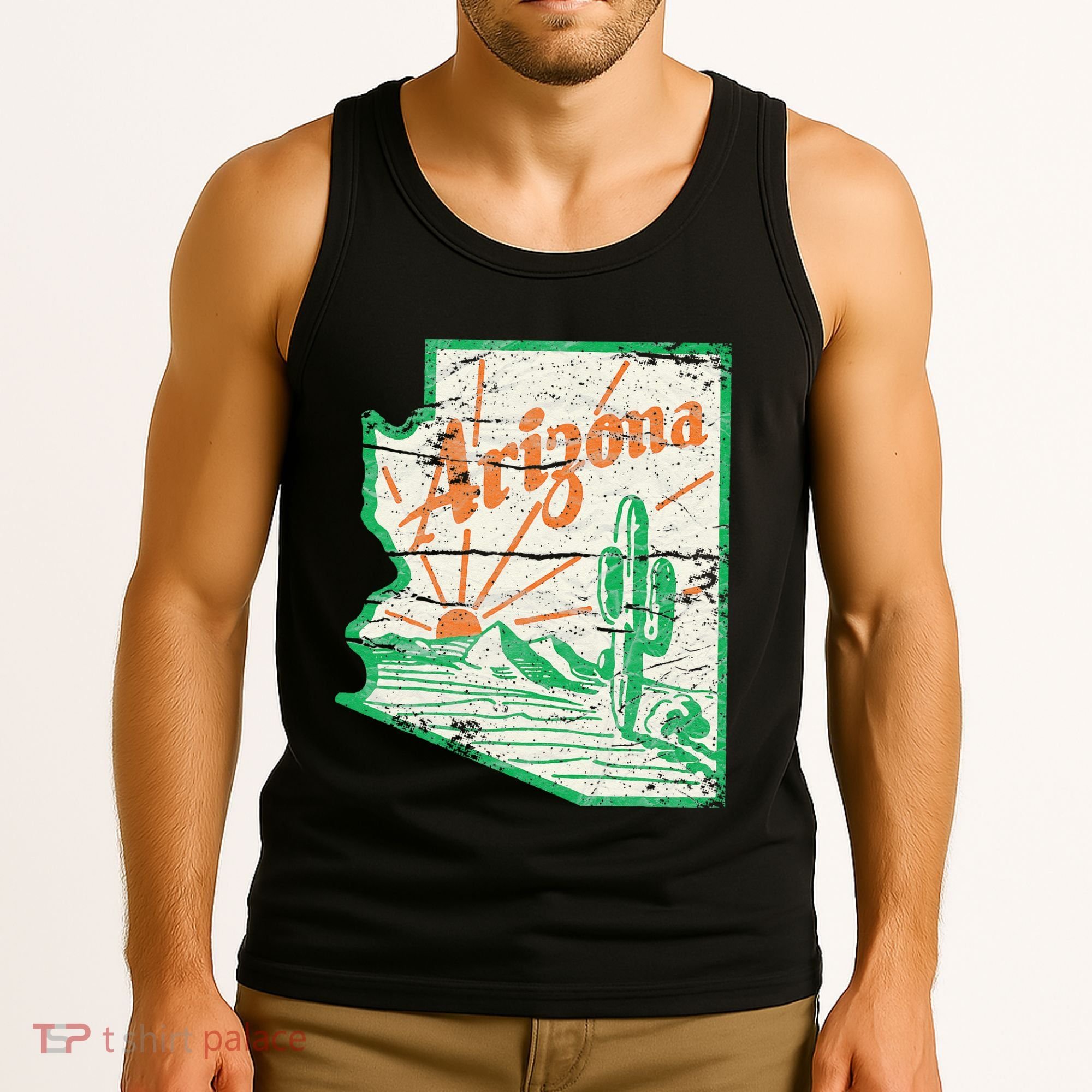 AZ Arizona Grand Canyon Cactus State Outdoors Activity Tee Tank Top