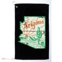 AZ Arizona Grand Canyon Cactus State Outdoors Activity Tee Golf Towel thumb 0