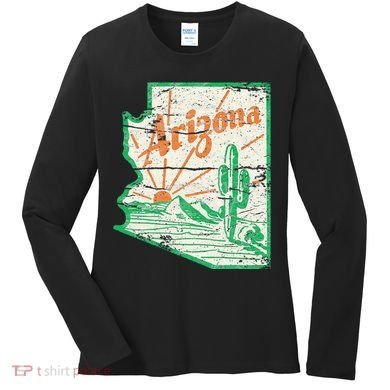 AZ Arizona Grand Canyon Cactus State Outdoors Activity Tee Women's Long Sleeve Shirt