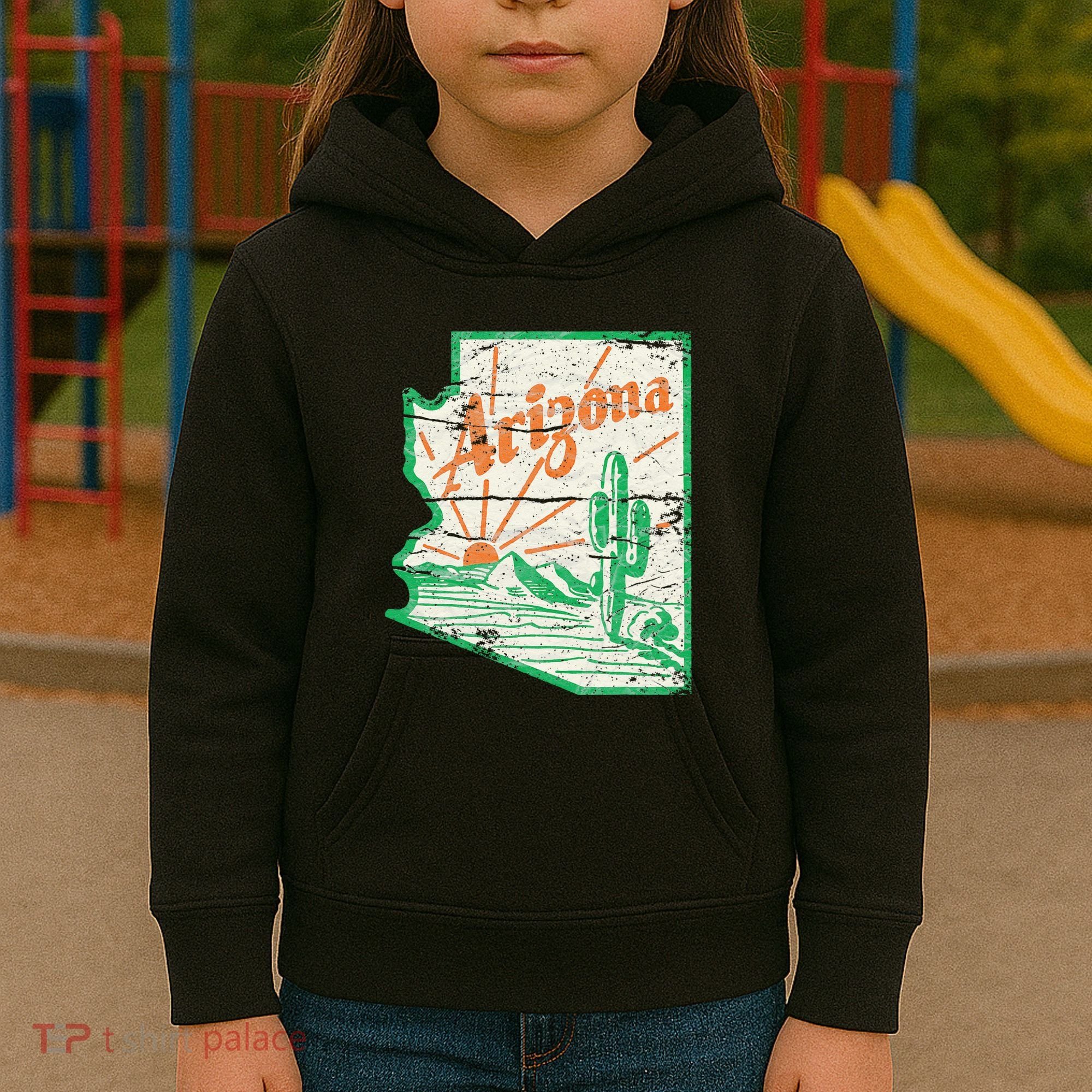 AZ Arizona Grand Canyon Cactus State Outdoors Activity Tee Kids Hoodie