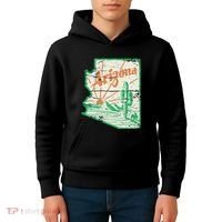 AZ Arizona Grand Canyon Cactus State Outdoors Activity Tee Kids Hoodie thumb 4
