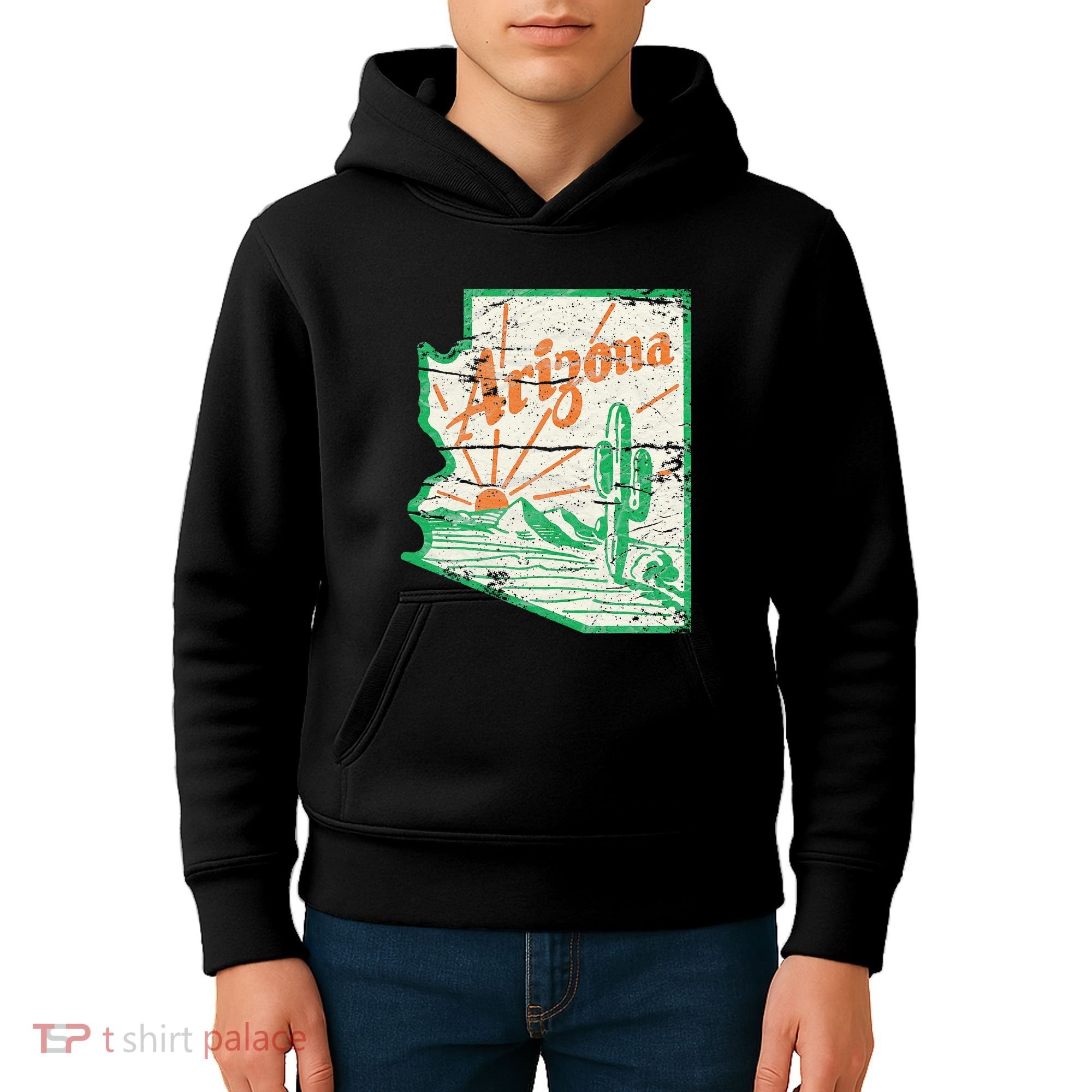 AZ Arizona Grand Canyon Cactus State Outdoors Activity Tee Kids Hoodie