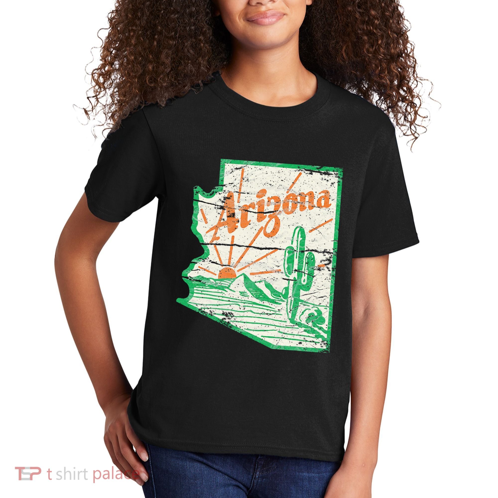 AZ Arizona Grand Canyon Cactus State Outdoors Activity Tee Kids T-Shirt