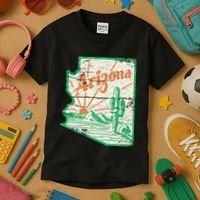 AZ Arizona Grand Canyon Cactus State Outdoors Activity Tee Kids T-Shirt thumb 3