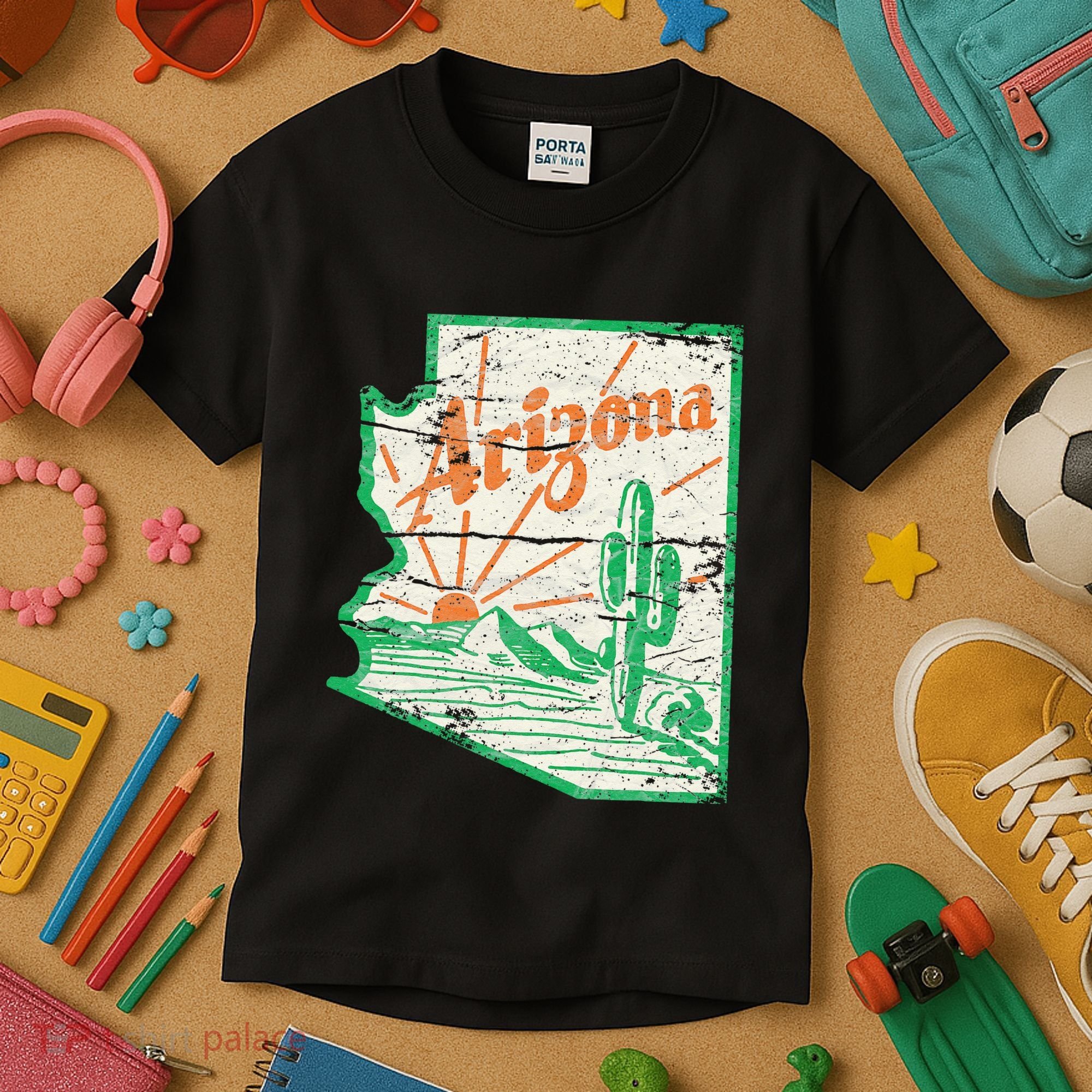 AZ Arizona Grand Canyon Cactus State Outdoors Activity Tee Kids T-Shirt