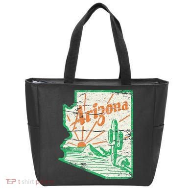 AZ Arizona Grand Canyon Cactus State Outdoors Activity Tee Tote Bag