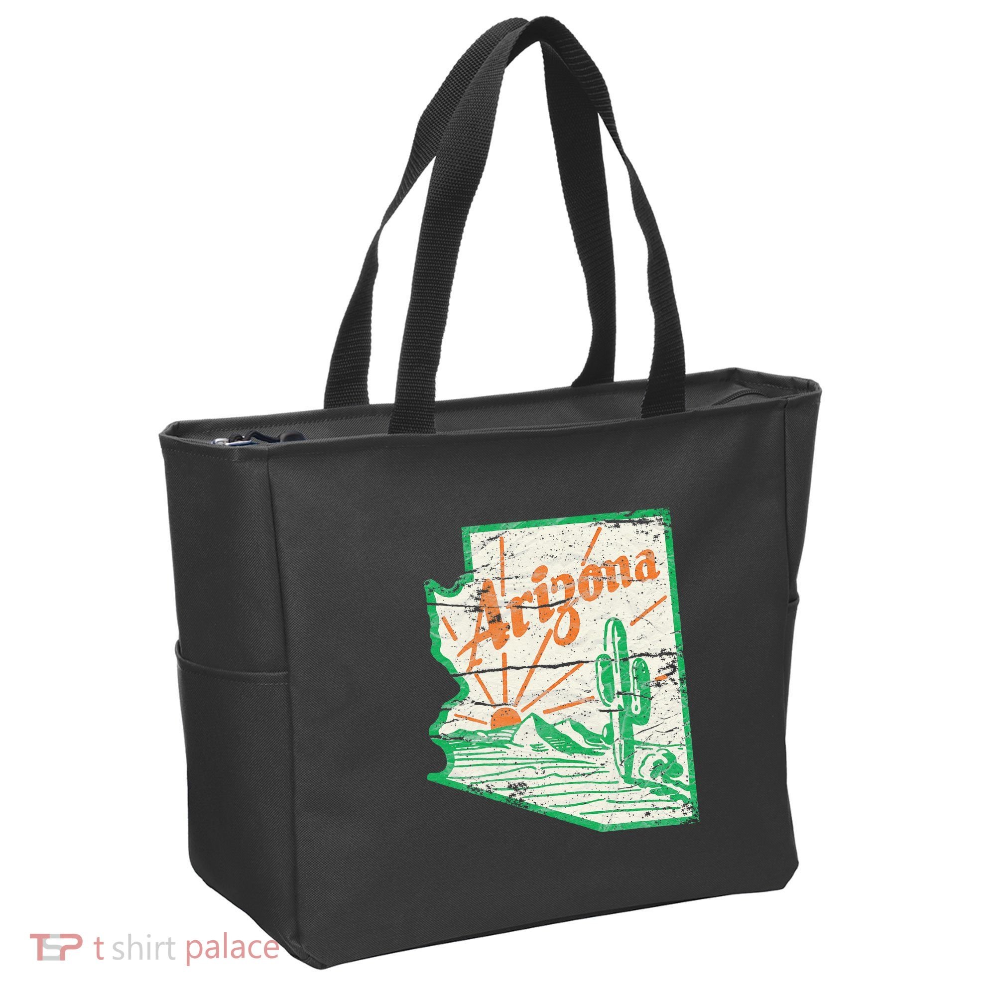 AZ Arizona Grand Canyon Cactus State Outdoors Activity Tee Tote Bag