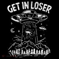 Alien Abduction Get In Loser Ufo T-Shirt thumb 7