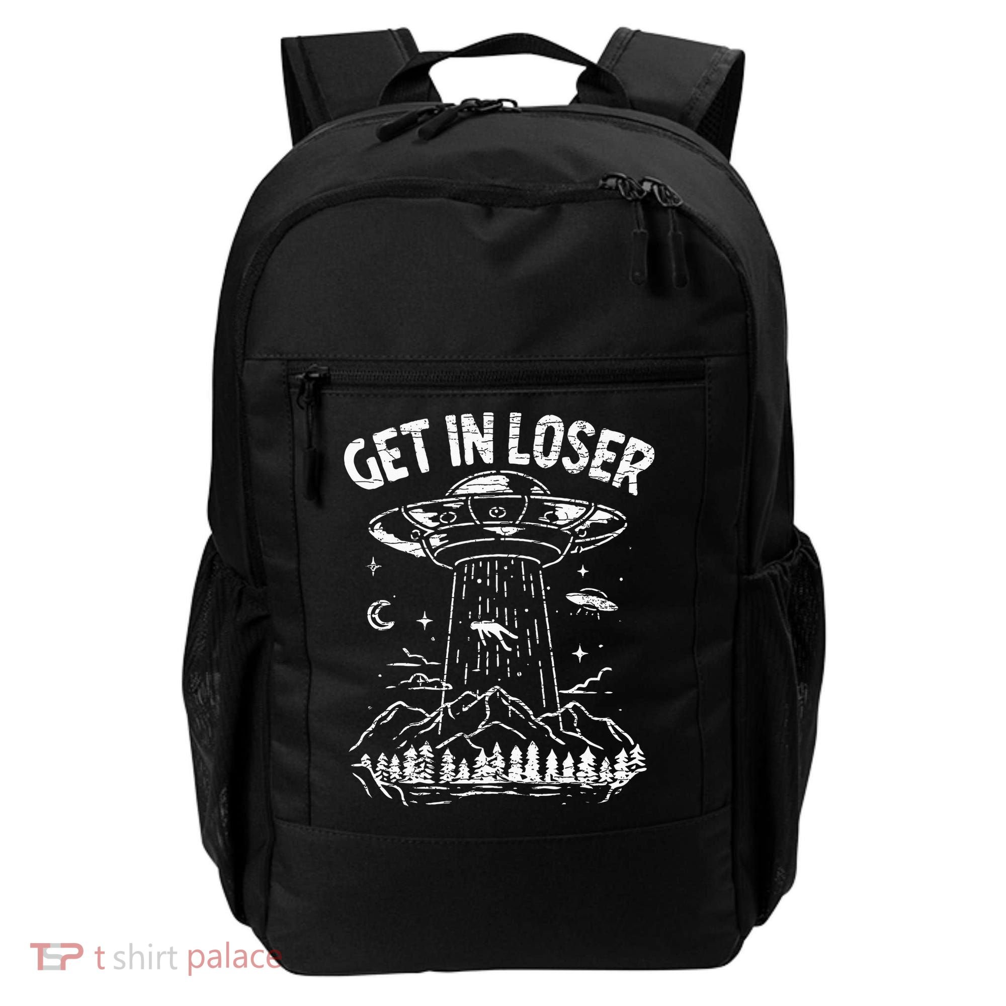 Alien Abduction Get In Loser Ufo Backpack