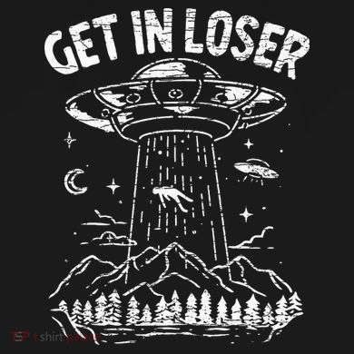 Alien Abduction Get In Loser Ufo Sweatshirt Cinch Pack Bag