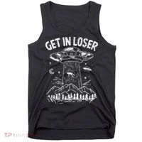Alien Abduction Get In Loser Ufo Tank Top thumb 0