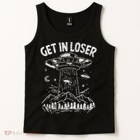 Alien Abduction Get In Loser Ufo Tank Top thumb 2