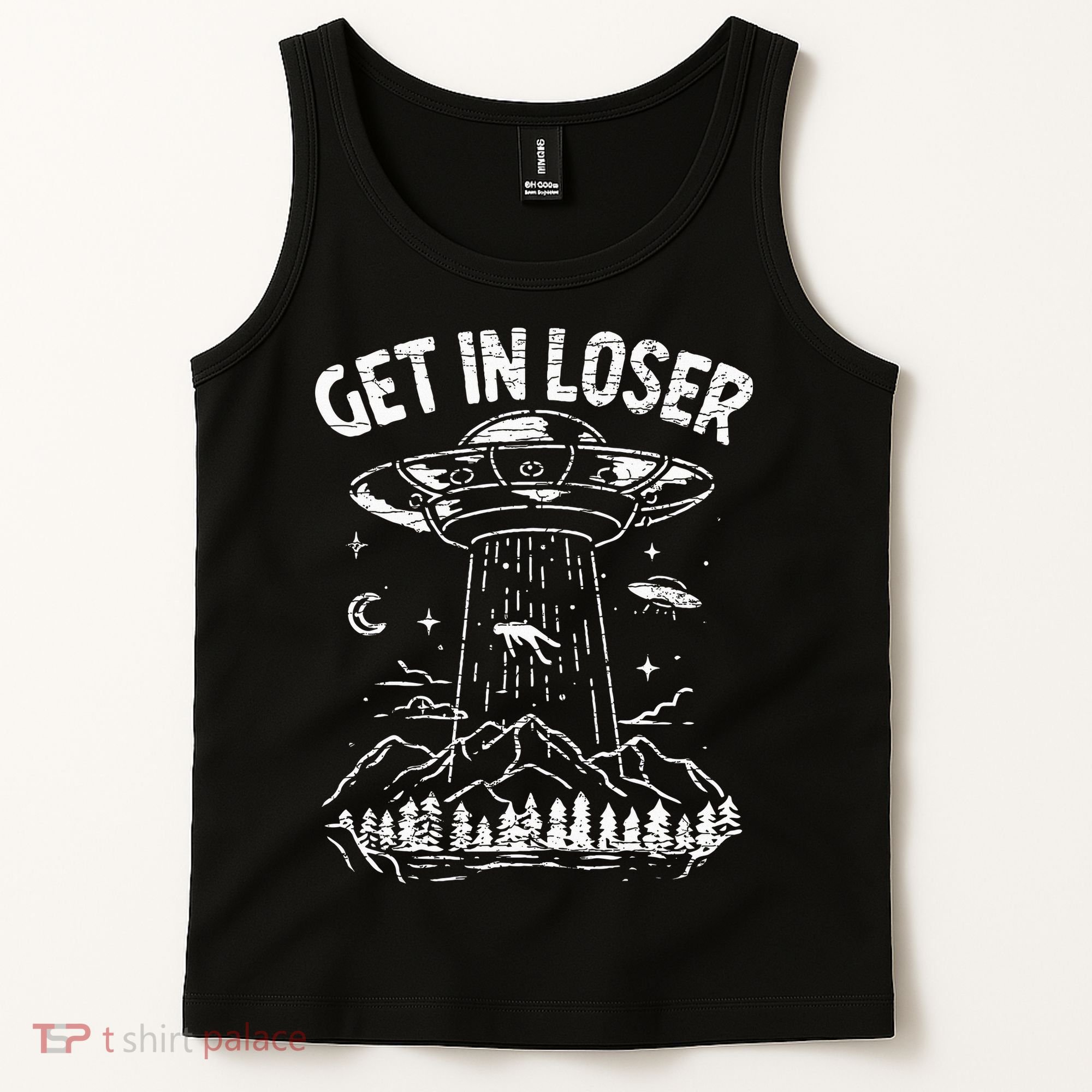 Alien Abduction Get In Loser Ufo Tank Top