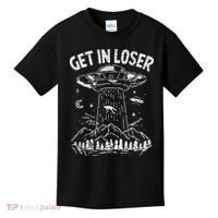 Alien Abduction Get In Loser Ufo Kids T-Shirt thumb 0