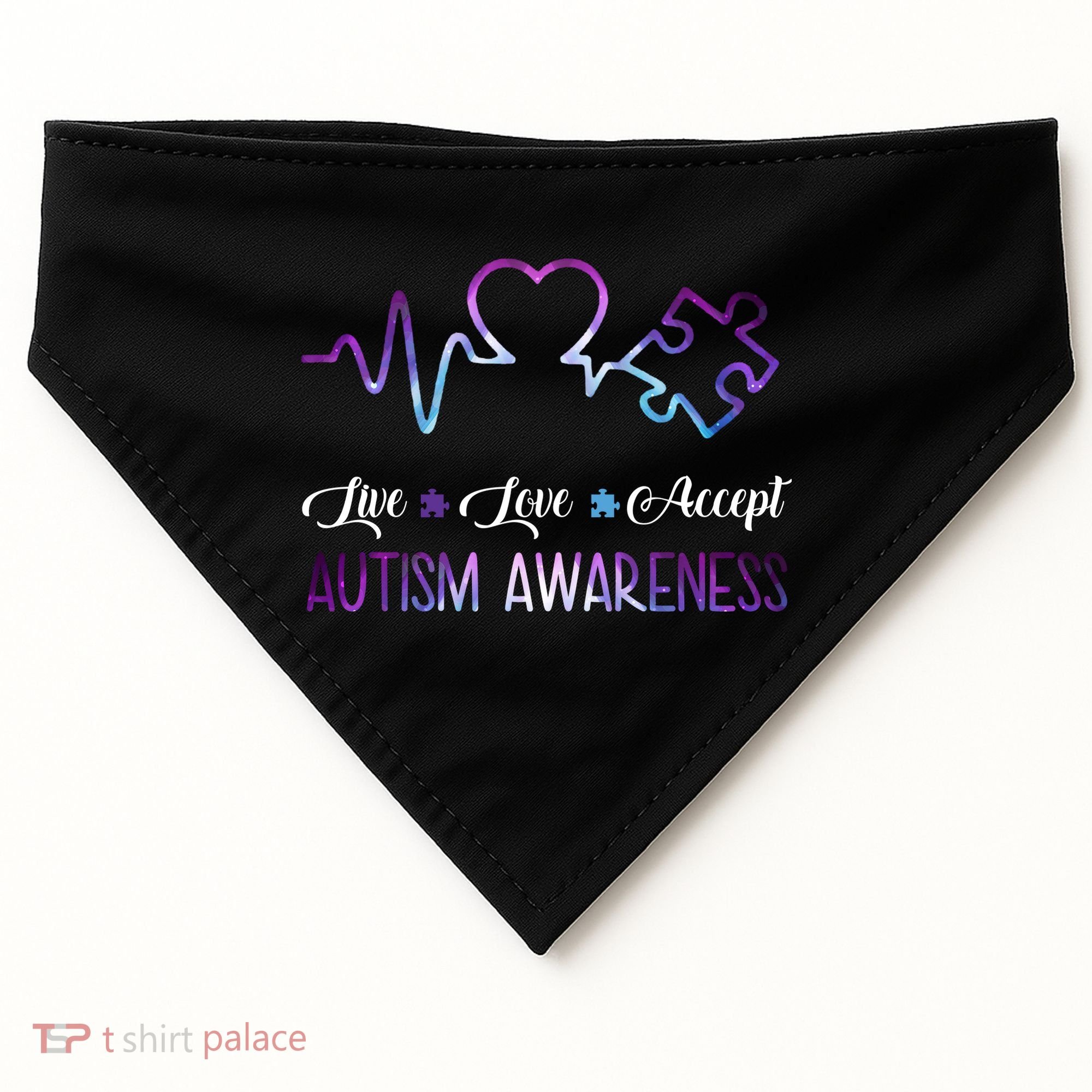 Autism Awareness Galaxy USA-Made Doggie Bandana