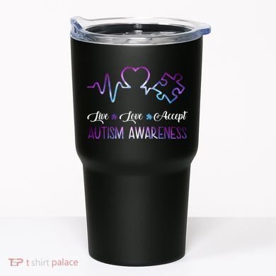 Autism Awareness Galaxy Tumbler