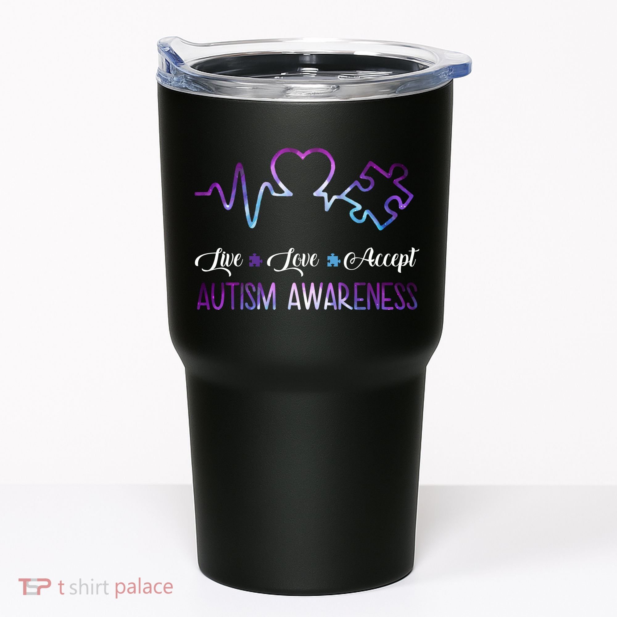 Autism Awareness Galaxy Tumbler