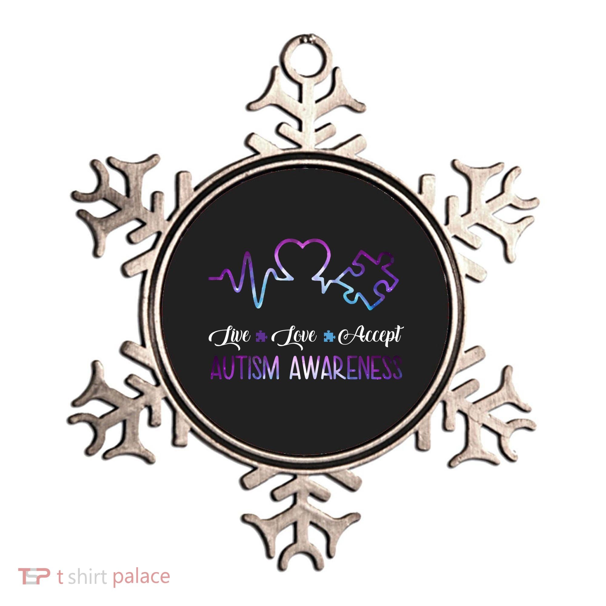 Autism Awareness Galaxy Ornament
