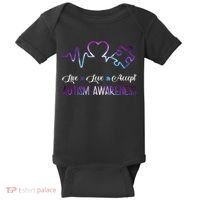 Autism Awareness Galaxy Baby Bodysuit thumb 0